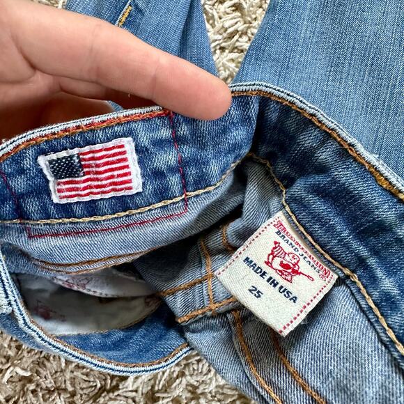 True Religion Blue Ankle Jeans Slim Fit Made in USA Women’s Size 25 - Picture 8 of 9